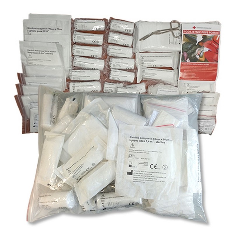 Punjenje medicinskog ormaria prve pomoi ili torbe po normi DIN13157